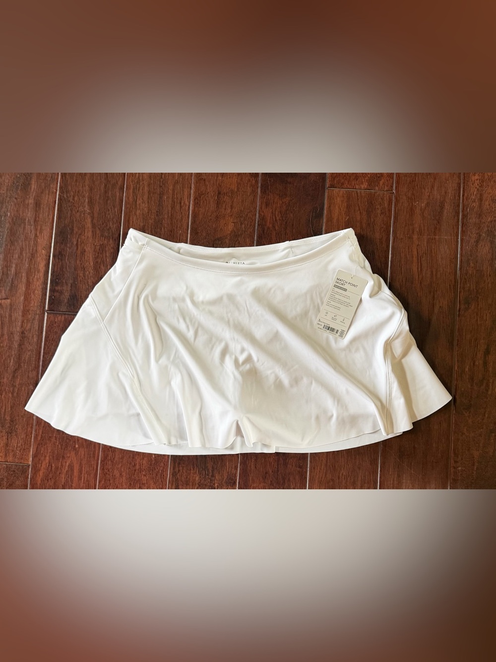 Athleta Match Point Pleated Skort L NWT White Tennis Pickleball Golf 🎾🏓 ⛳️